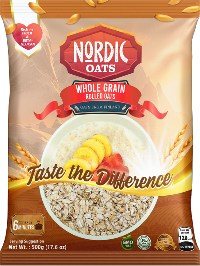 Nordic Whole Grain Rolled Oats 500G